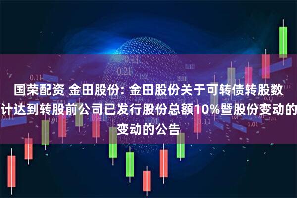 国荣配资 金田股份: 金田股份关于可转债转股数量累计达到转股前公司已发行股份总额10%暨股份变动的公告